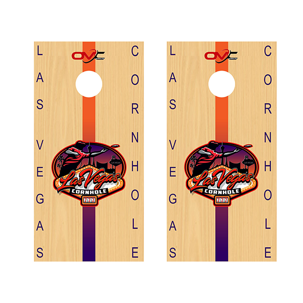 Las Vegas Cornhole Boards - Sunset Design